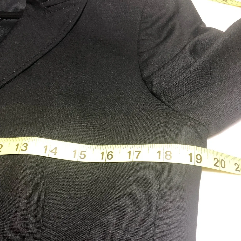 J. Crew Black ‎ 96% wool 4% Spandex Women’s Jacket Sz 12